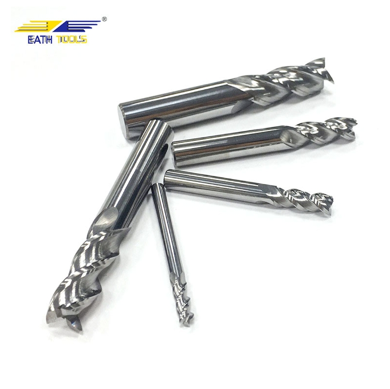 Solid carbide endmill for aluminum D6*15*3F*50L 3-flute