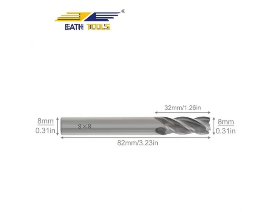 8*8D*4f Solid Carbide End Mill 8*8D*4f Solid Carbide End Mill